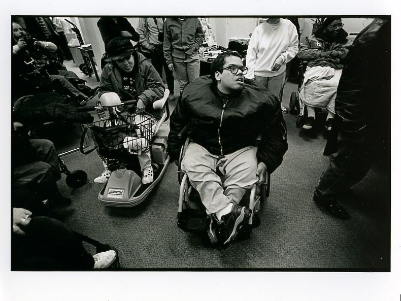 Group of advocates peacefully organizing